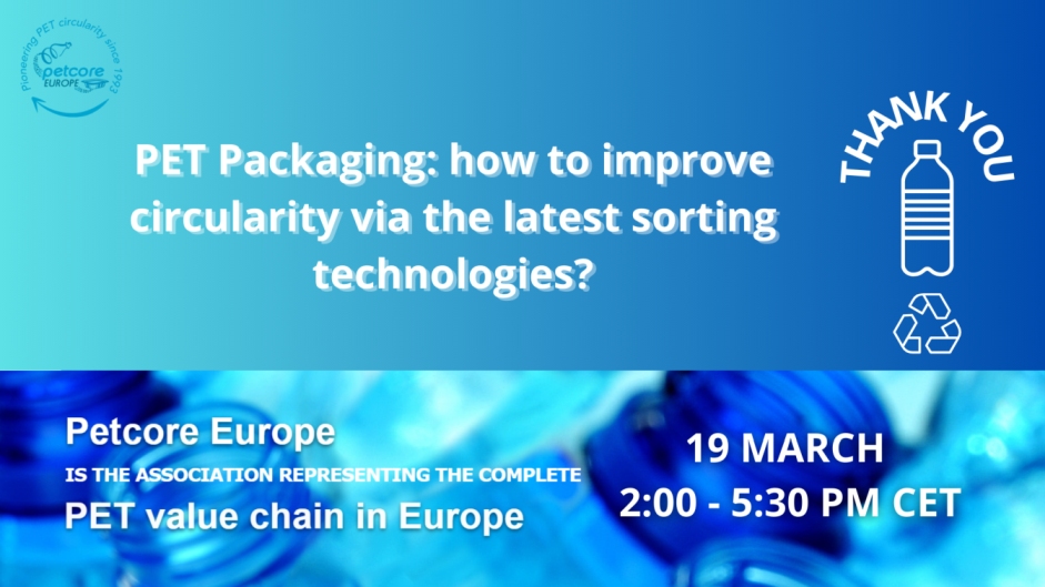 PET Packaging: how to improve circularity via the latest sorting technologies? online webinar