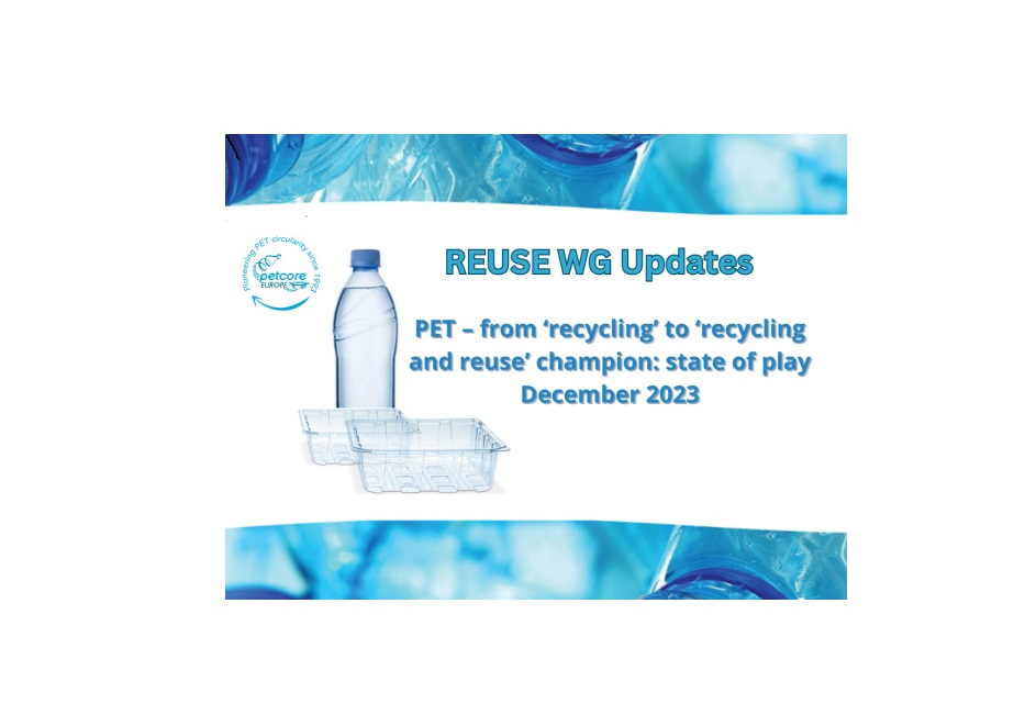 petcore, europe, PET, recycling, circularity, sustainability, reuse